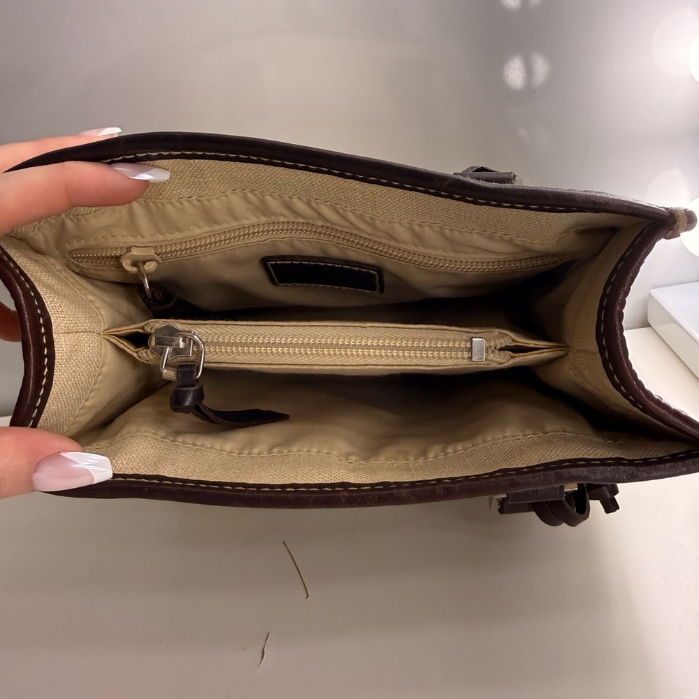 Ralph Lauren Cream and Brown Tote Bag - Picture 5 of 6